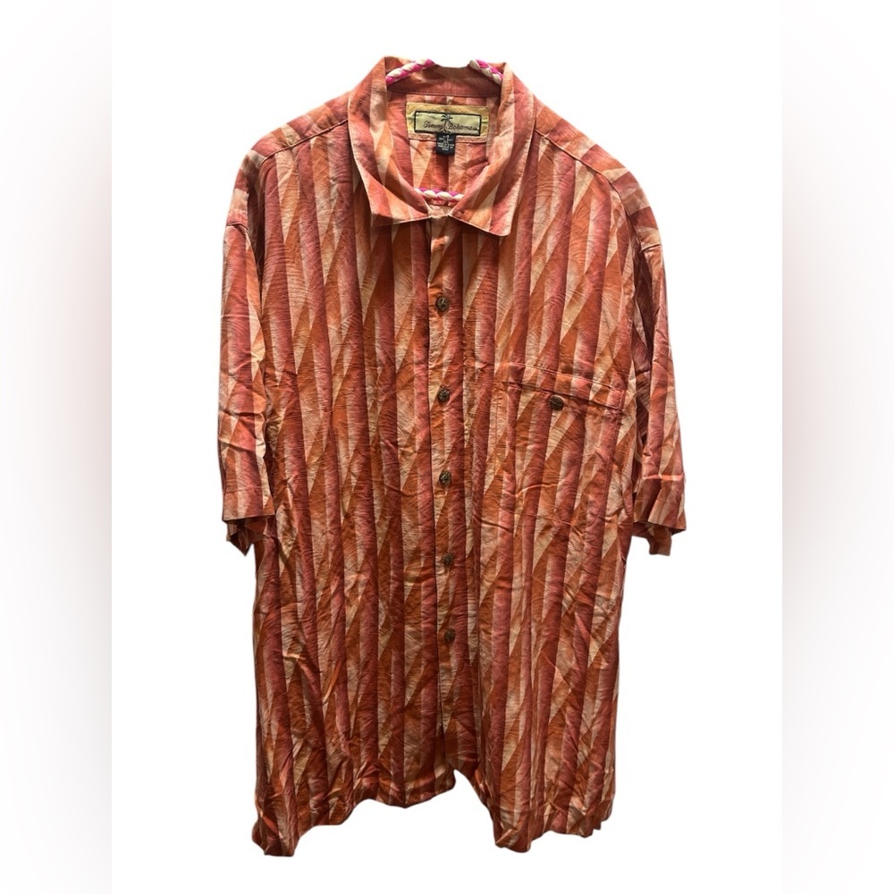 Tommy bahama silk short sleeve shirt size large L
